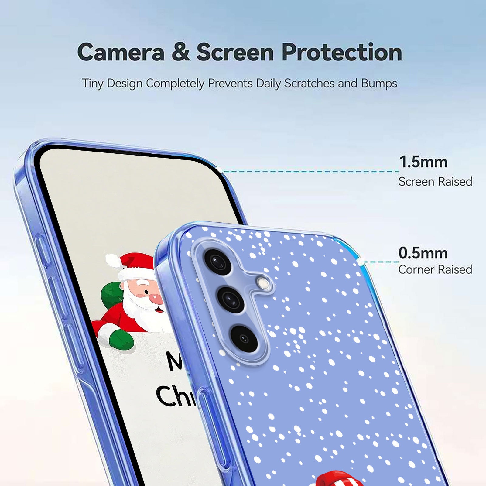 For-Samsung-Galaxy-A56-5G-Case-Christmas-Themed-Pattern-Printing-TPU-Phone-Back-Cover-Christmas-Snowman