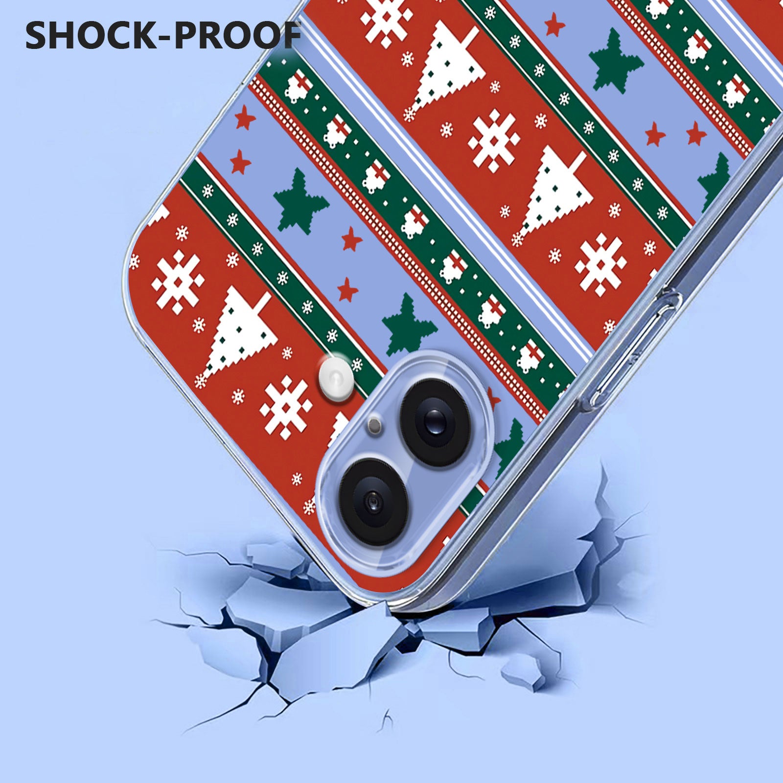 For-iPhone-16-Case-Christmas-Themed-Pattern-Printing-TPU-Phone-Back-Cover-Christmas-Ribbons