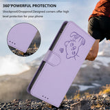 For-Samsung-Galaxy-S25-Edge-Wallet-Case-with-Wrist-Strap-Love-Cat-Pattern-Imprint-Leather-Phone-Cover-Light-Purple