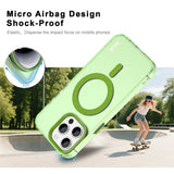 IMAK-For-iPhone-15-Pro-Max-Case-Compatible-with-MagSafe-Candy-Color-Anti-Drop-TPU-+-PET-Back-Cover-Green