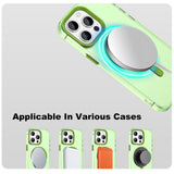 IMAK-For-iPhone-15-Pro-Max-Case-Compatible-with-MagSafe-Candy-Color-Anti-Drop-TPU-+-PET-Back-Cover-Green