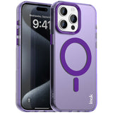 IMAK-For-iPhone-15-Pro-Max-Case-Compatible-with-MagSafe-Candy-Color-Anti-Drop-TPU-+-PET-Back-Cover-Purple