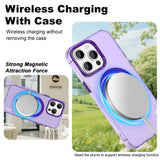 IMAK-For-iPhone-15-Pro-Max-Case-Compatible-with-MagSafe-Candy-Color-Anti-Drop-TPU-+-PET-Back-Cover-Purple