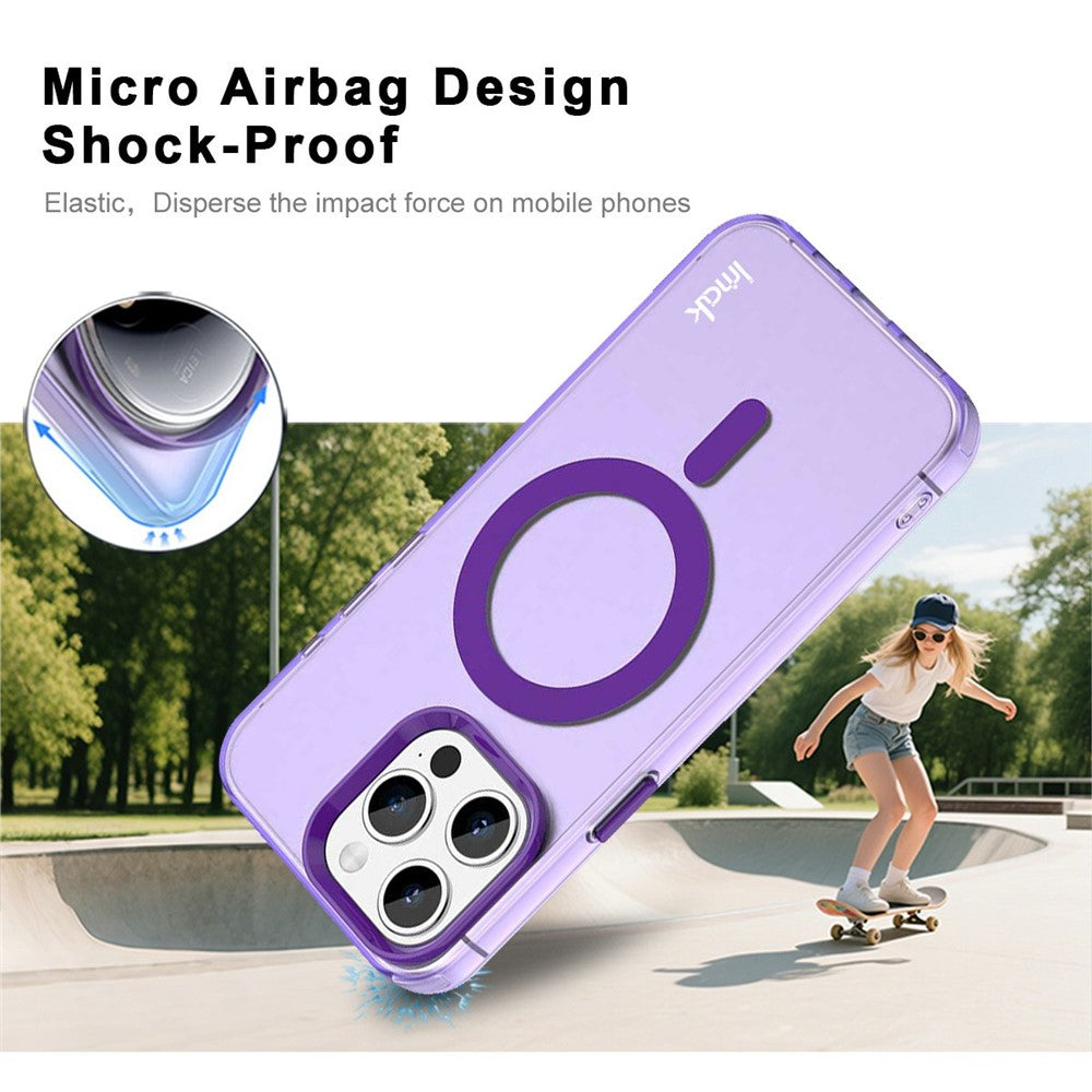 IMAK-For-iPhone-15-Pro-Max-Case-Compatible-with-MagSafe-Candy-Color-Anti-Drop-TPU-+-PET-Back-Cover-Purple