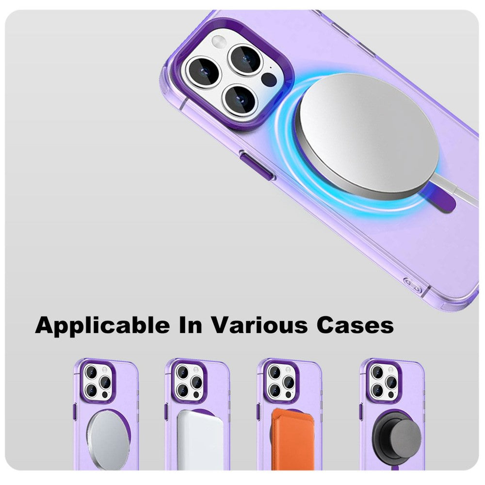 IMAK-For-iPhone-15-Pro-Max-Case-Compatible-with-MagSafe-Candy-Color-Anti-Drop-TPU-+-PET-Back-Cover-Purple