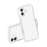 AMORUS-For-iPhone-16-Plus-Case-Soft-TPU-Hard-PC-Back-Shockproof-Phone-Cover-Glitter-White