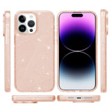 AMORUS-For-iPhone-14-Pro-Case-Soft-TPU-Hard-PC-Back-Shockproof-Phone-Cover-Glitter-Gold