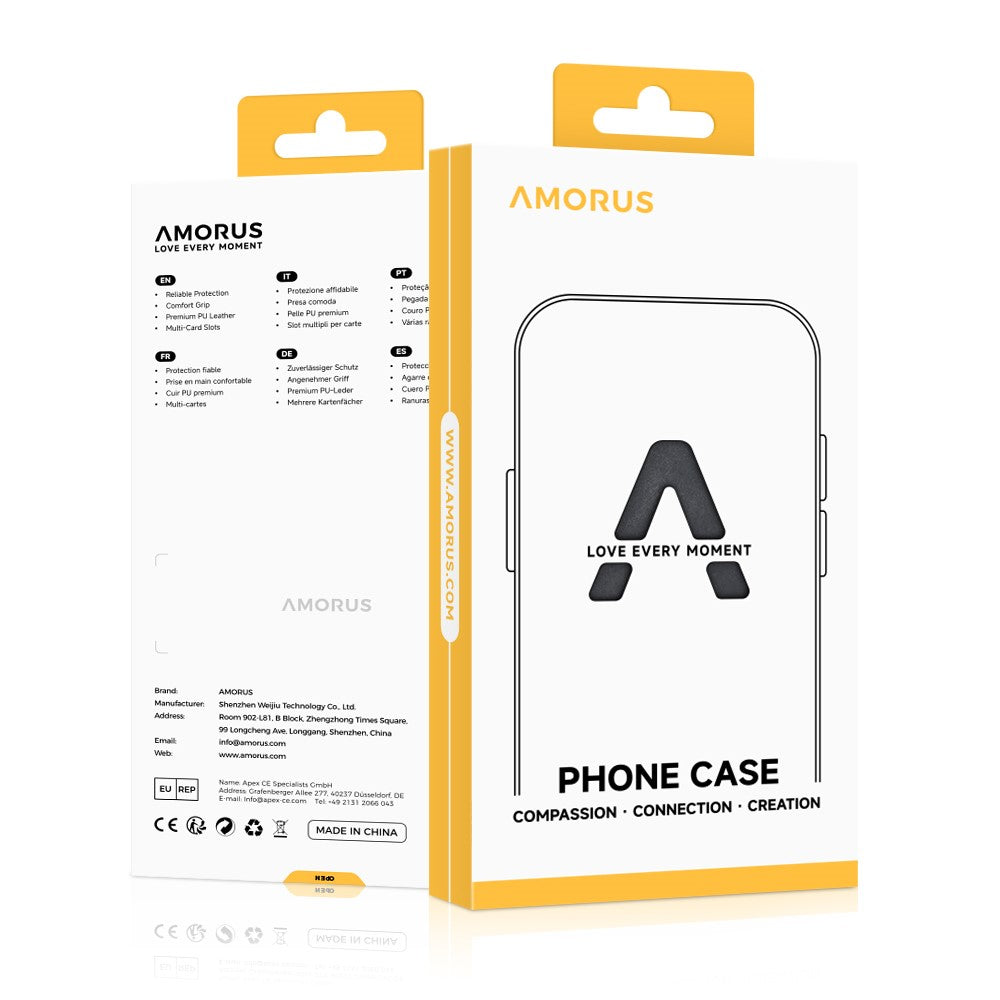 AMORUS-For-iPhone-13-Pro-Case-Soft-TPU-Hard-PC-Back-Shockproof-Phone-Cover-Glitter-Gold