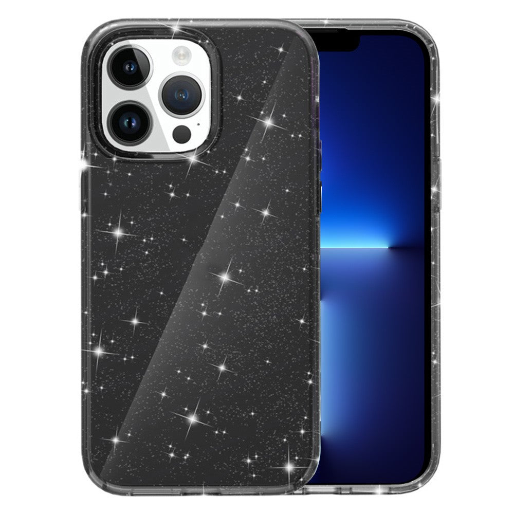 AMORUS-For-iPhone-13-Pro-Case-Soft-TPU-Hard-PC-Back-Shockproof-Phone-Cover-Glitter-Black