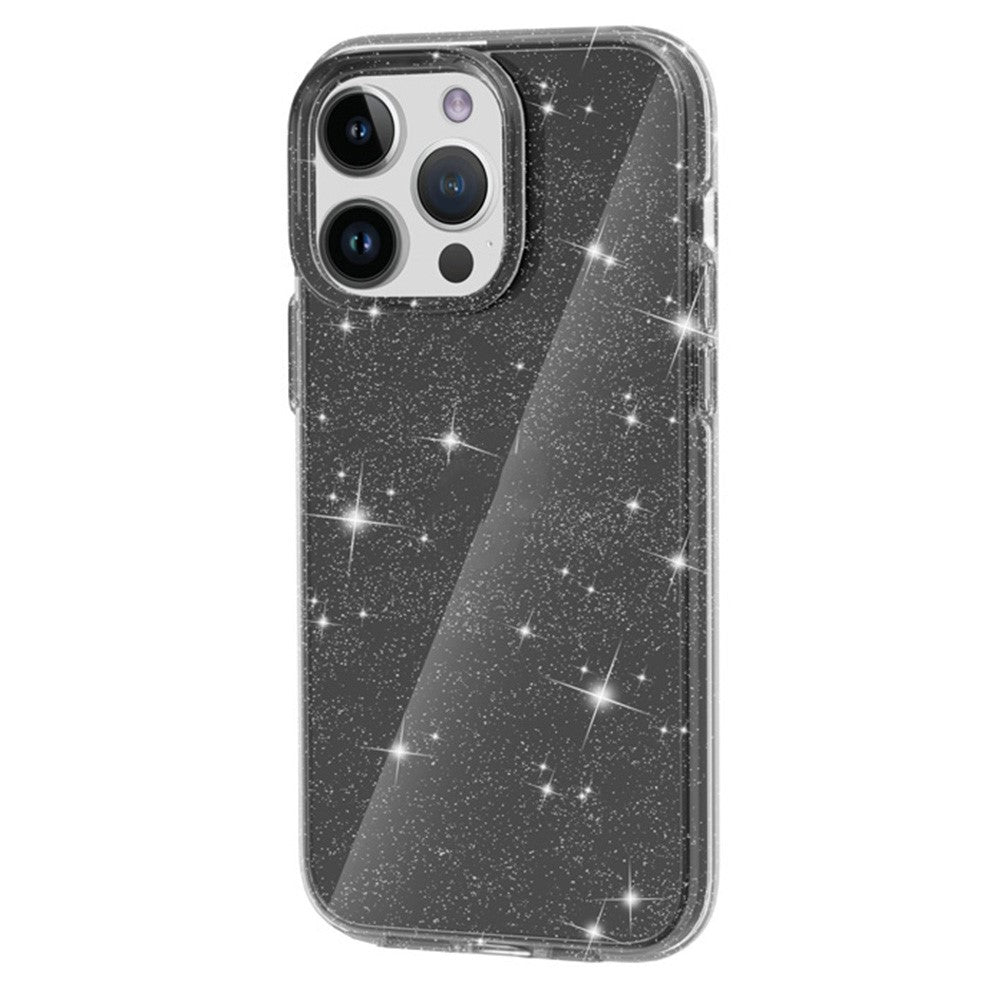 AMORUS-For-iPhone-13-Pro-Case-Soft-TPU-Hard-PC-Back-Shockproof-Phone-Cover-Glitter-Black