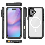 REDPEPPER-FS-/-FM-Series-For-iPhone-17-Clear-Case-Compatible-with-MagSafe-PC-TPU-PET-IP68-Waterproof-Phone-Cover