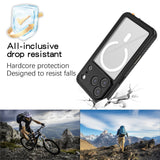 REDPEPPER-FS-/-FM-Series-For-iPhone-17-Pro-Clear-Case-Compatible-with-MagSafe-PC-TPU-PET-IP68-Waterproof-Phone-Cover