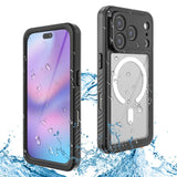 REDPEPPER-FS-/-FM-Series-For-iPhone-17-Pro-Clear-Case-Compatible-with-MagSafe-PC-TPU-PET-IP68-Waterproof-Phone-Cover
