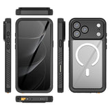 REDPEPPER-FS-/-FM-Series-For-iPhone-17-Pro-Max-Clear-Case-Compatible-with-MagSafe-PC-TPU-PET-IP68-Waterproof-Phone-Cover