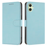 For-Samsung-Galaxy-A06-5G-/-Galaxy-A07-5G-Leather-Case-Solid-Color-Phone-Cover-with-Wallet-Baby-Blue