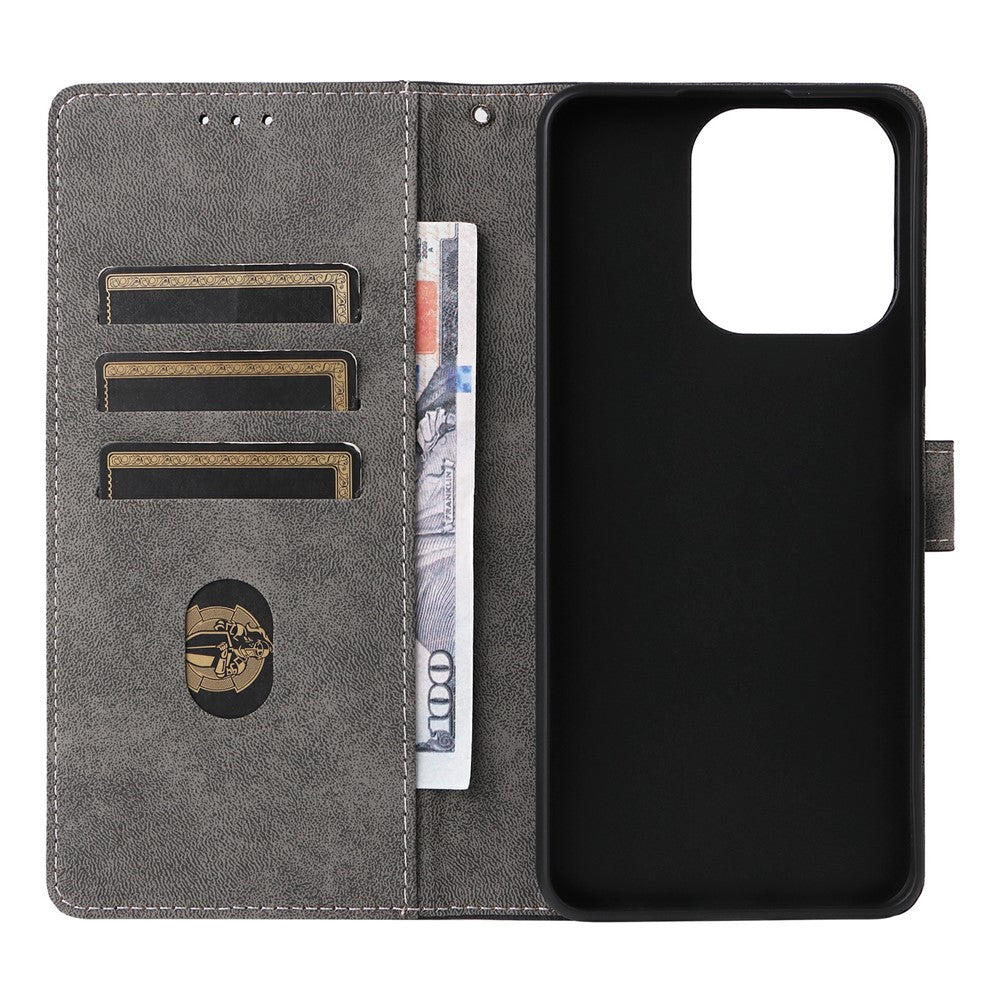 Wallet-Case-for-Realme-Note-70T-4G-/-Note-70-4G-/-Narzo-80-Lite-4G-/-Realme-C71-4G-(India)-RFID-Blocking-PU-Leather-Phone-Cover-Stand-with-Strap-Blue