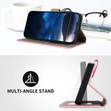 For-Samsung-Galaxy-S25-FE-Leather-Case-Solid-Color-Phone-Cover-with-Wallet-Pink