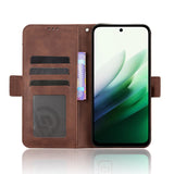For-Xiaomi-Redmi-15-4G-(EU)-(171mm)-Leather-Case-Phone-Wallet-Cover-with-Multiple-Card-Slots-Brown