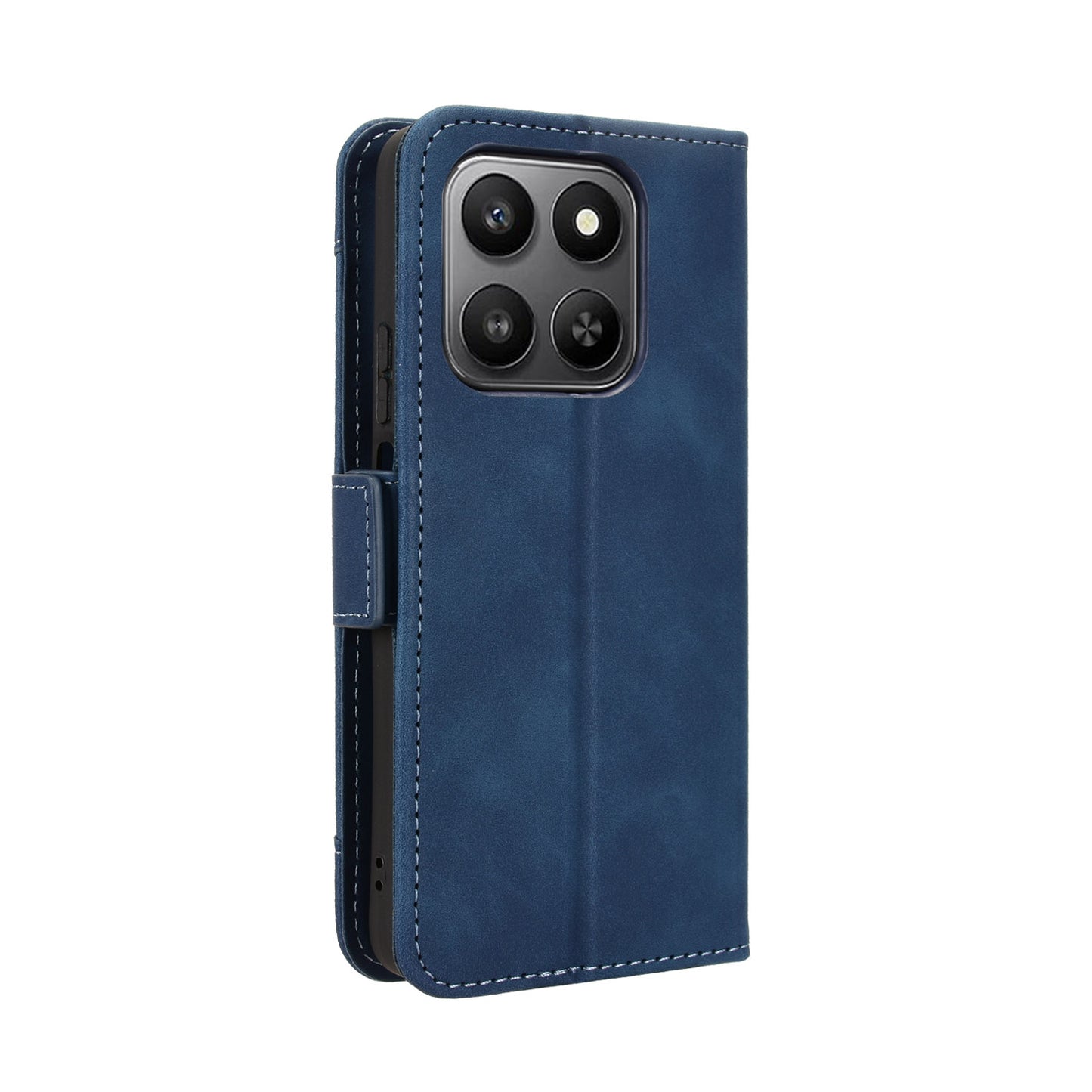 For-Honor-400-Smart-5G-/-4G-/-X7d-4G-Leather-Case-Phone-Wallet-Cover-with-Multiple-Card-Slots-Blue