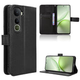 For-vivo-Y400-5G-/-vivo-Y400-4G-Leather-Wallet-Case-with-Strap-Diamond-Texture-Phone-Cover-Black