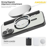 AMORUS-For-iPhone-17-Case-Compatible-with-MagSafe-RFID-Blocking-Card-Holder-Leather-Phone-Cover-Black