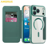 AMORUS-For-iPhone-17-Pro-Max-Case-Compatible-with-MagSafe-RFID-Blocking-Card-Holder-Leather-Phone-Cover-Blackish-Green