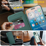 AMORUS-For-iPhone-17-Pro-Max-Case-Compatible-with-MagSafe-RFID-Blocking-Card-Holder-Leather-Phone-Cover-Blackish-Green