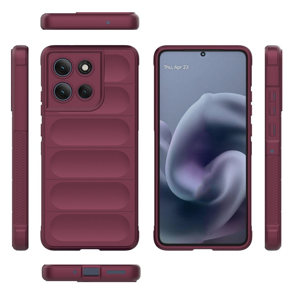 For-Motorola-Moto-G86-Power-5G-Case-Anti-Drop-Soft-TPU-Rugged-Phone-Back-Cover-Wine-Red