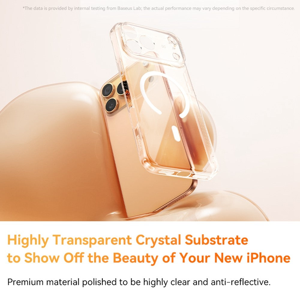 BASEUS-Crystal-Series-For-iPhone-17-Pro-Case-Compatible-with-MagSafe-Slim-Clear-PC-Phone-Cover