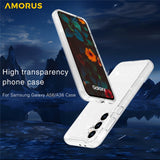 AMORUS-For-Samsung-Galaxy-A36-5G-/-A56-5G-Case-Soft-TPU-Hard-PC-Back-Shockproof-Phone-Cover-Glitter-White