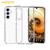 AMORUS-For-Samsung-Galaxy-A26-5G-/-A17-5G-Case-Soft-TPU-Hard-PC-Back-Shockproof-Phone-Cover-Glitter-White