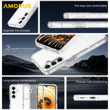 AMORUS-For-Samsung-Galaxy-A26-5G-/-A17-5G-Case-Soft-TPU-Hard-PC-Back-Shockproof-Phone-Cover-Glitter-White