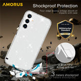 AMORUS-For-Samsung-Galaxy-A26-5G-/-A17-5G-Case-Soft-TPU-Hard-PC-Back-Shockproof-Phone-Cover-Glitter-White