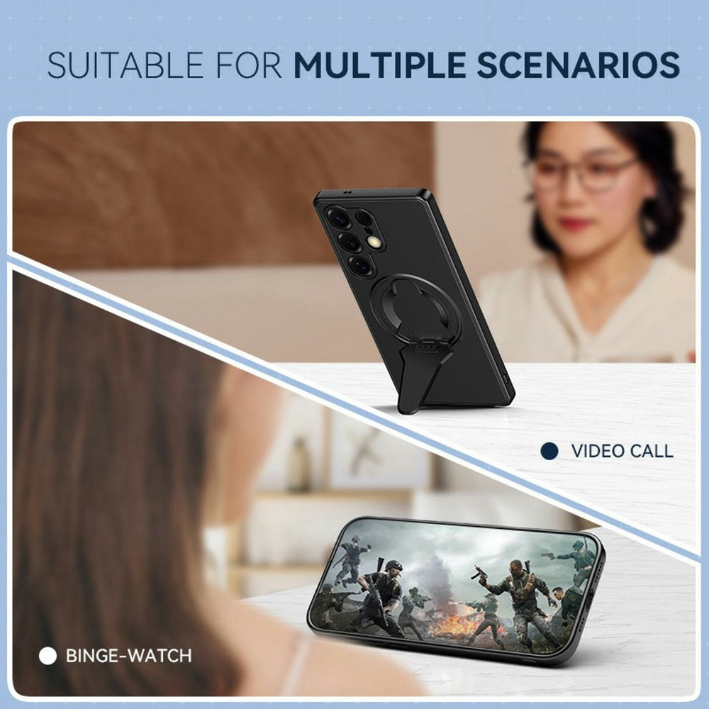 For-Samsung-Galaxy-S25-Ultra-Case-Compatible-with-MagSafe-Hidden-Kickstand-Skin-Feel-Matte-PC-TPU-Phone-Back-Cover-Black