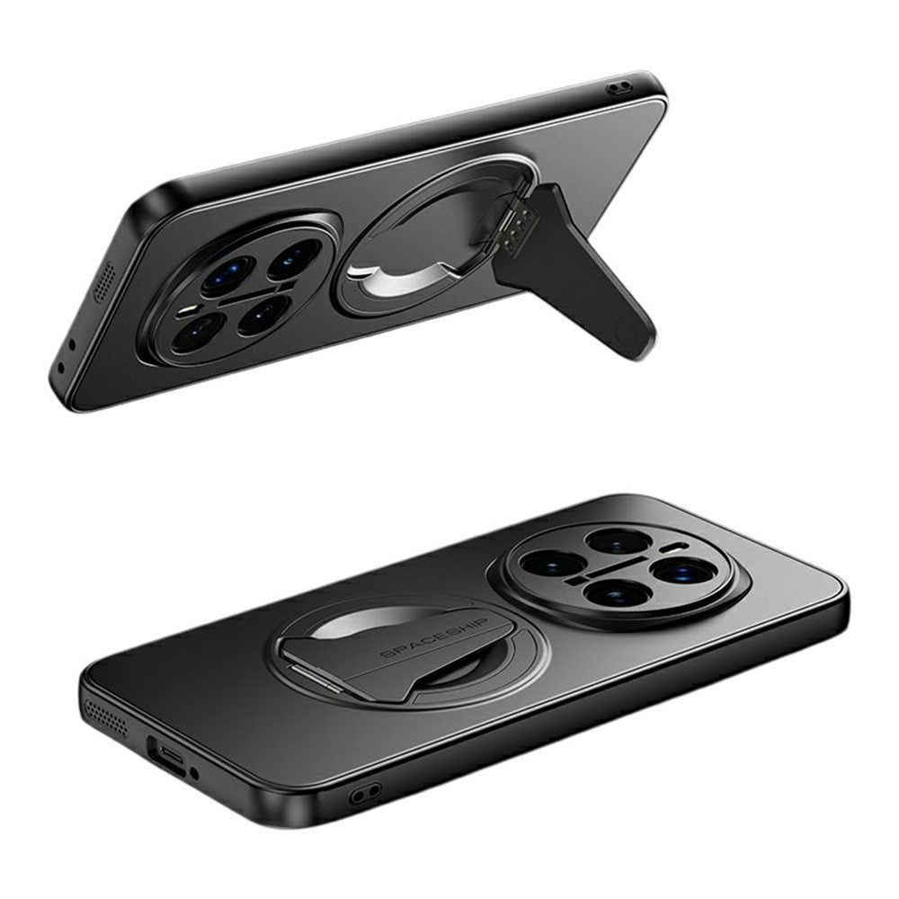 For-Honor-Magic7-Pro-5G-Case-Compatible-with-MagSafe-Hidden-Kickstand-Skin-Feel-Matte-PC-TPU-Phone-Back-Cover-Black