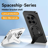 For-Honor-Magic7-Pro-5G-Case-Compatible-with-MagSafe-Hidden-Kickstand-Skin-Feel-Matte-PC-TPU-Phone-Back-Cover-Black