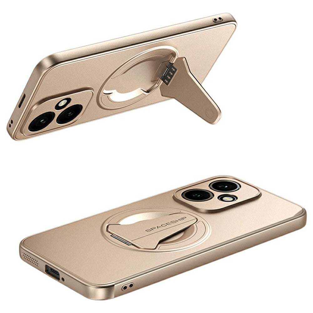 For-Honor-400-5G-(Global)-Case-Compatible-with-MagSafe-Hidden-Kickstand-Skin-Feel-Matte-PC-TPU-Phone-Back-Cover-Desert-Gold
