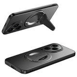 For-Honor-400-Pro-5G-(Global)-Case-Compatible-with-MagSafe-Hidden-Kickstand-Skin-Feel-Matte-PC-TPU-Phone-Back-Cover-Black