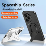 For-Honor-400-Pro-5G-(Global)-Case-Compatible-with-MagSafe-Hidden-Kickstand-Skin-Feel-Matte-PC-TPU-Phone-Back-Cover-Black