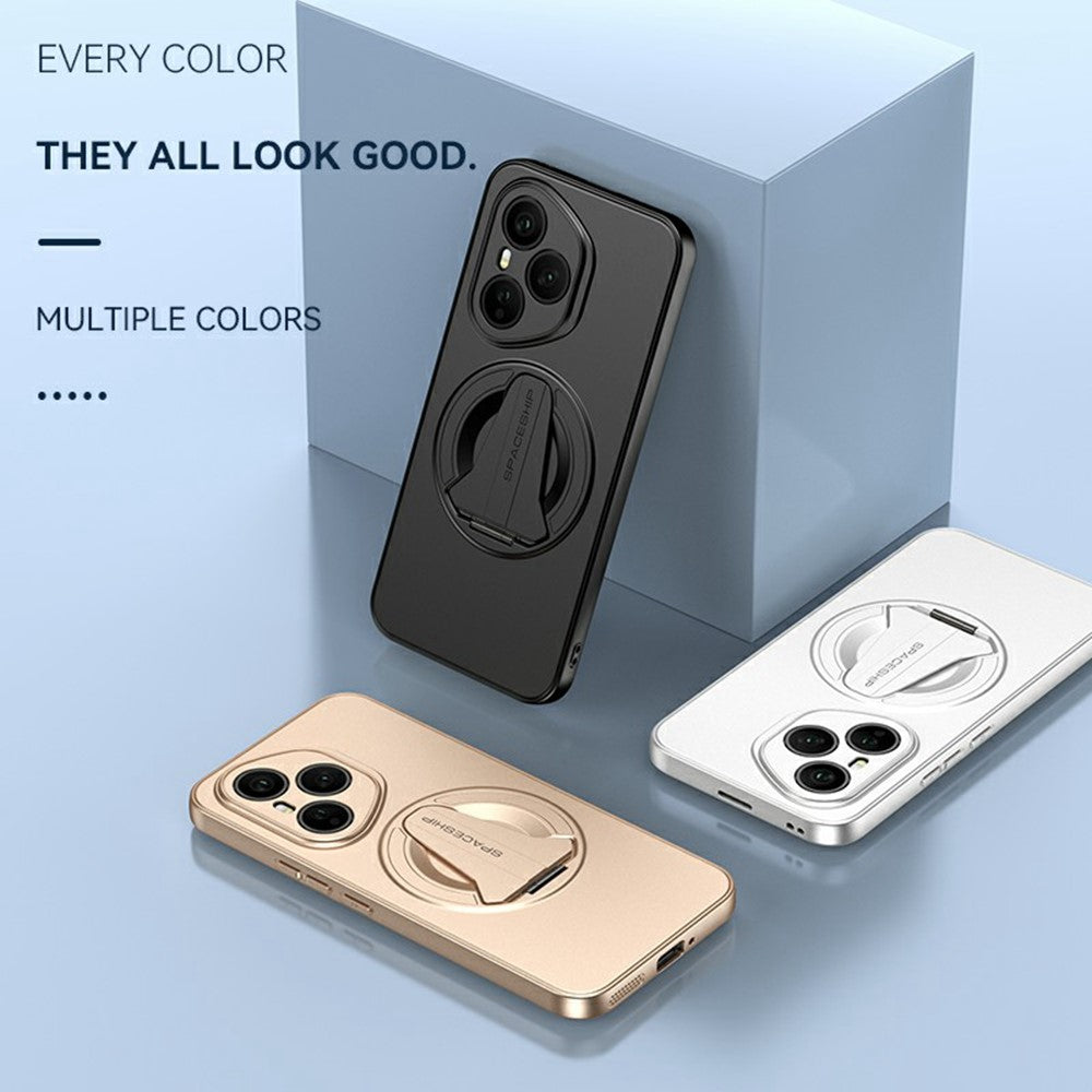 For-Honor-400-Pro-5G-(Global)-Case-Compatible-with-MagSafe-Hidden-Kickstand-Skin-Feel-Matte-PC-TPU-Phone-Back-Cover-Black