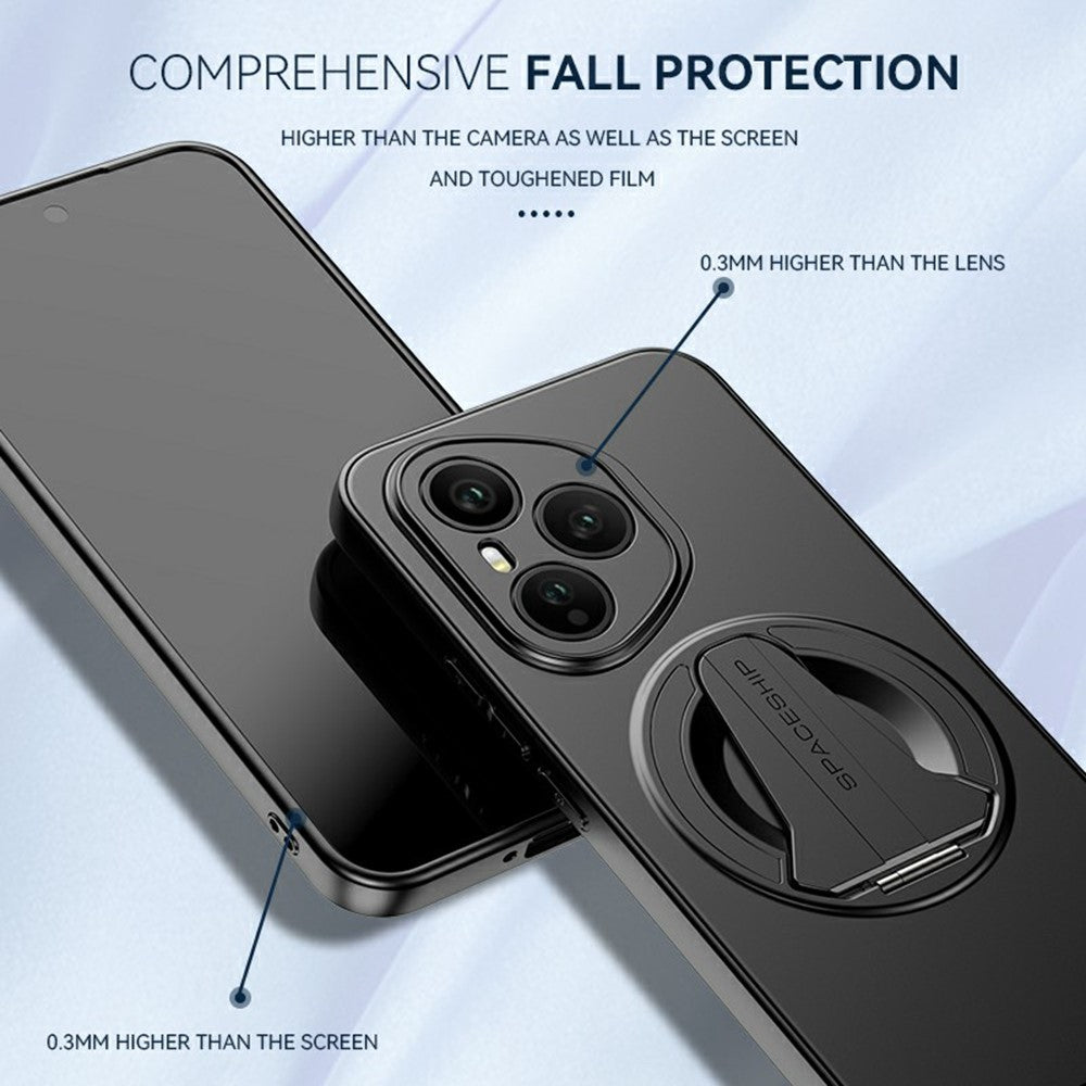 For-Honor-400-Pro-5G-(Global)-Case-Compatible-with-MagSafe-Hidden-Kickstand-Skin-Feel-Matte-PC-TPU-Phone-Back-Cover-Black