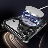 For-iPhone-17-Pro-Max-Magnetic-Case-Luminous-Kickstand-Aluminum-Alloy-X-Shape-Bumper-Phone-Cover-Orange