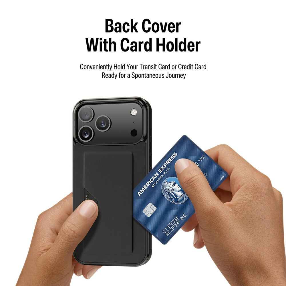 DUX-DUCIS-Pocard-Series-For-iPhone-17-Pro-Max-Case-Card-Holder-Leather-+-PC-+-TPU-Phone-Cover