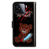 For-Xiaomi-15T-Wallet-Case-Printed-Pattern-PU-Leather-Stand-Phone-Cover-with-Strap-Don'T-Touch-My-Phone
