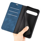 For-Sony-Xperia-10-VII-Case-Skin-Touch-Leather-Wallet-Phone-Cover-Blue