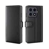 For-Xiaomi-15T-Pro-Case-Genuine-Split-Leather-Phone-Cover-Wallet-Card-Slot-Black