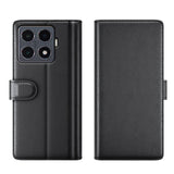 For-Xiaomi-15T-Pro-Case-Genuine-Split-Leather-Phone-Cover-Wallet-Card-Slot-Black