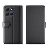 For-Motorola-Moto-G86-5G-Case-Genuine-Split-Leather-Phone-Cover-Wallet-Card-Slot-Black