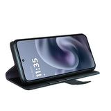 For-Motorola-Moto-G86-5G-Case-Genuine-Split-Leather-Phone-Cover-Wallet-Card-Slot-Black