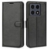 For-Xiaomi-15T-Case-Litchi-Texture-Shockproof-Leather-Wallet-Phone-Cover-Black